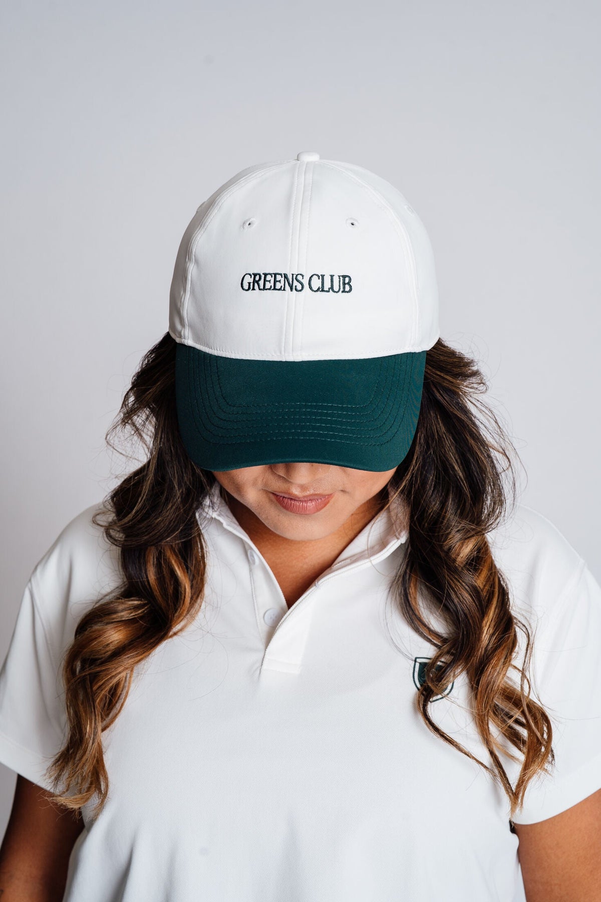 The Scord Greens Club Hat, a women's golf cap — back view